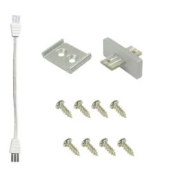LED Unterbauleuchte, silber, flach, schlichtes Design, energiesparend