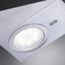 LED Unterbauleuchte, stahl, 3-flammig, keilförmig, modern