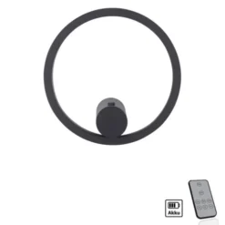 LED Wandleuchte anthrazit dimmbar per Fernbedienung Memoryfunktion