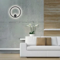 LED Wandleuchte anthrazit dimmbar per Fernbedienung Memoryfunktion