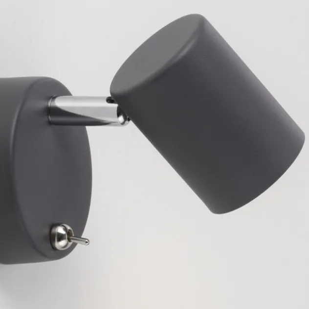 LED Wandleuchte, anthrazit, schwenkbar, drehbar, warmweiß