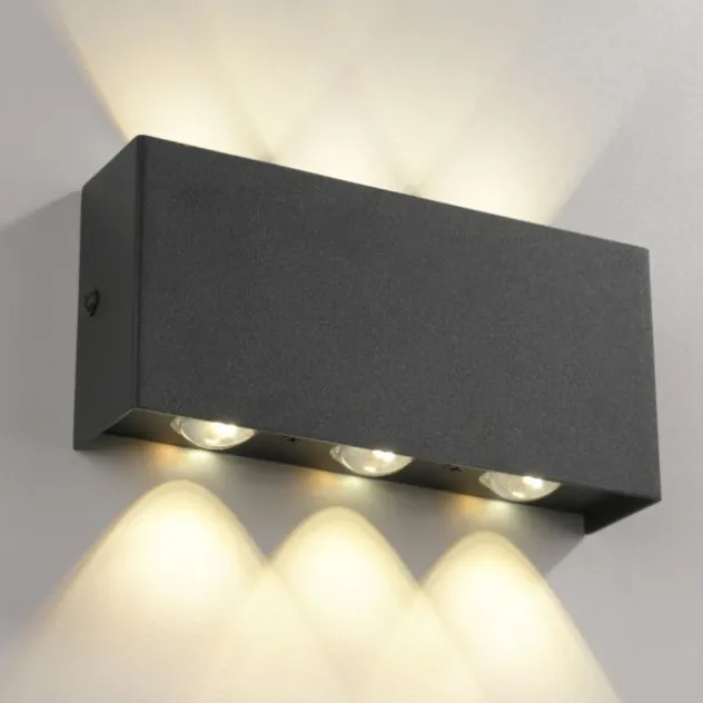 LED Wandleuchte anthrazit Smarthome Fernbedienung dimmbar App