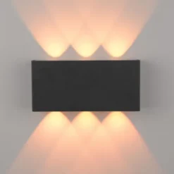 LED Wandleuchte anthrazit Smarthome Fernbedienung dimmbar App