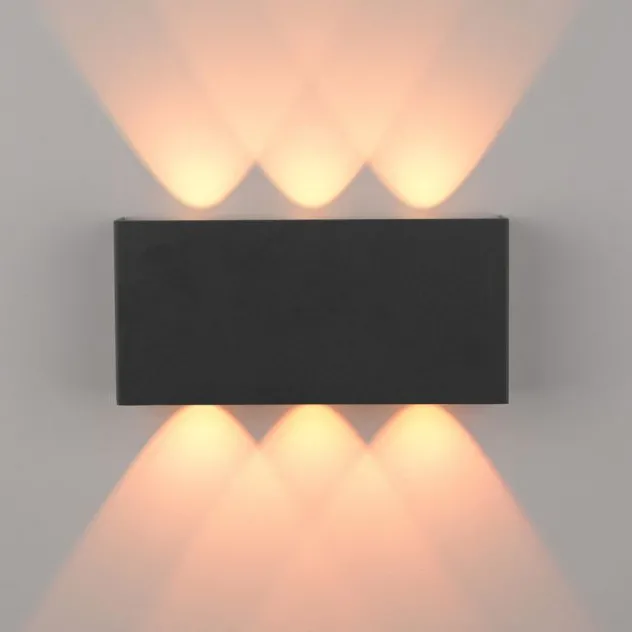 LED Wandleuchte anthrazit Smarthome Fernbedienung dimmbar App