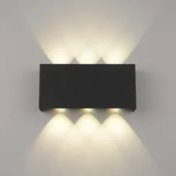 LED Wandleuchte anthrazit Smarthome Fernbedienung dimmbar App