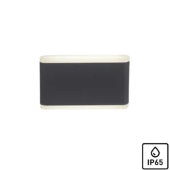 LED Wandleuchte, Außenwandleuchte, IP65, ELSA, anthrazit