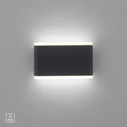 LED Wandleuchte, Außenwandleuchte, IP65, ELSA, anthrazit