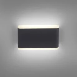 LED Wandleuchte, Außenwandleuchte, IP65, ELSA, anthrazit