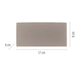 LED Wandleuchte CARLO, sandfarben, IP54, Up-&Downlight,