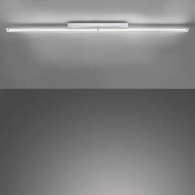 LED-Wandleuchte, chrom, warmweiße Lichtfarbe, spritzwassergeschützt, modern