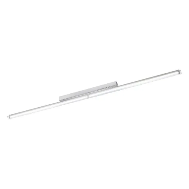 LED-Wandleuchte, chrom, warmweiße Lichtfarbe, spritzwassergeschützt, modern