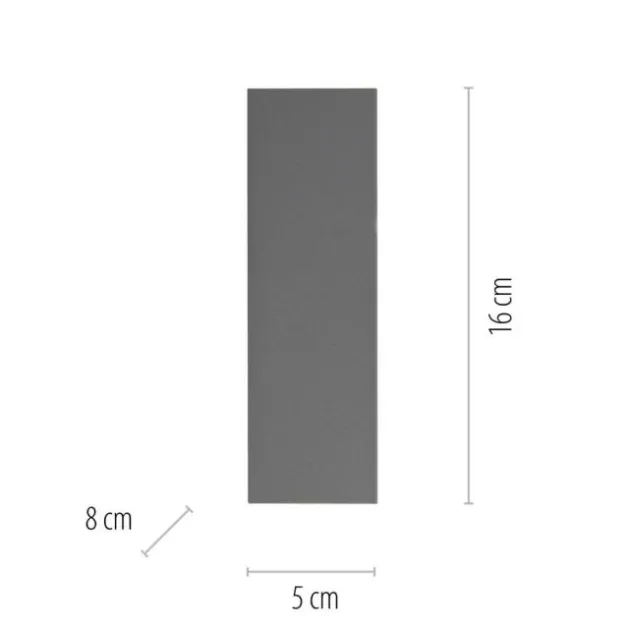 LED Wandleuchte grau IP54 spritzwasserschutz Außenwandleuchte