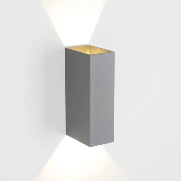 LED Wandleuchte grau IP54 spritzwasserschutz Außenwandleuchte