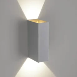 LED Wandleuchte grau IP54 spritzwasserschutz Außenwandleuchte