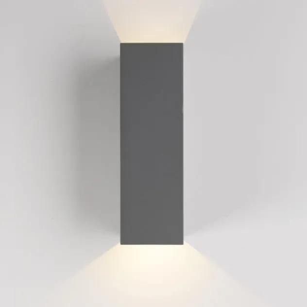 LED Wandleuchte grau IP54 spritzwasserschutz Außenwandleuchte