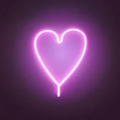 LED Wandleuchte Herz Pink USB Acryl Schnurschalter Dekorationslampe