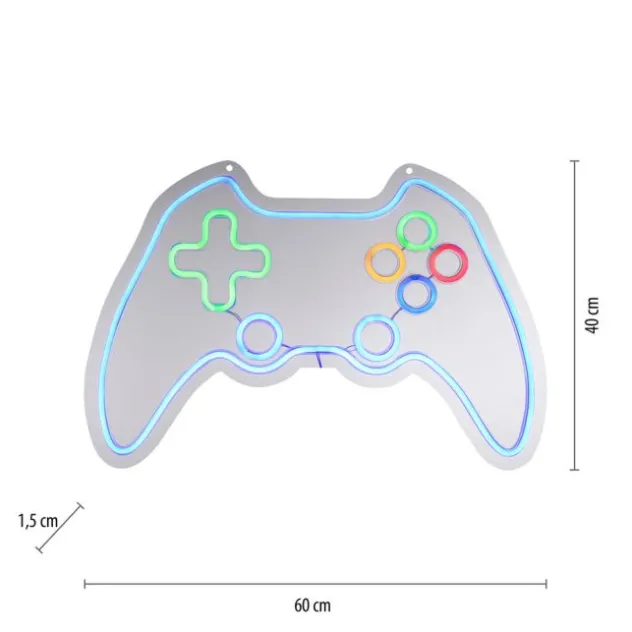 LED Wandleuchte mehrfarbig Controller Gamepad USB Dekoration