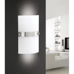 LED Wandleuchte, Opalglas, E14, blendfreies Licht