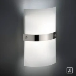 LED Wandleuchte, Opalglas, E14, blendfreies Licht