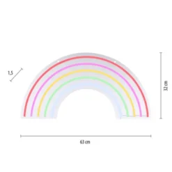 LED Wandleuchte Regenbogen mehrfarbig USB Schnurschalter dekorativ