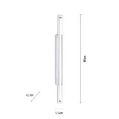 LED-Wandleuchte, warmweiße Lichtfarbe, spritzwassergeschützt, modern