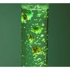 LED-Wassersäule, RGB, Farbwechsel, bunte Fische, modern