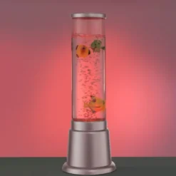 LED-Wassersäule, stahl, 3 Kunstfische, Farbwechsel, inkl. Schnurschalter
