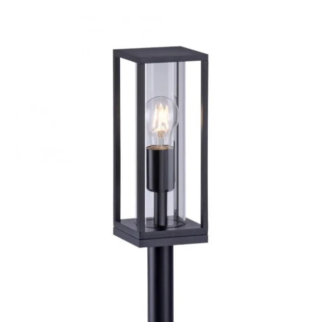 LED-Wegeleuchte, anthrazit, IP44, E27 Fassung, spritzwassergeschützt