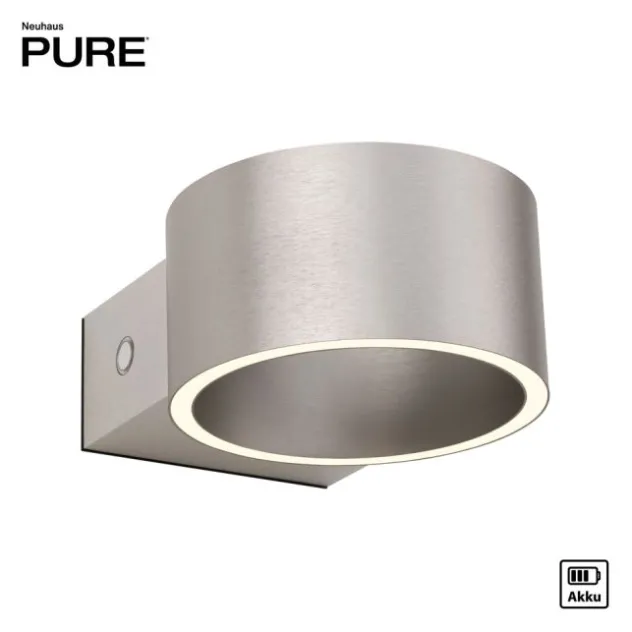 Neuhaus PURE® Akku Wandleuchte PURE Clipse diamond (alu)