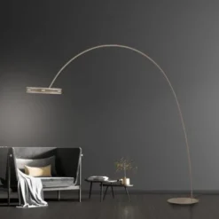 Neuhaus PURE® LED Bogenlampe PURE Loop-Bow, bronce, Stehleuchte, dimmbar,