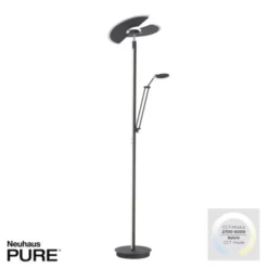 Neuhaus PURE® Led Deckenfluter / Stehleuc PURE Mutil graphite Leselicht dimmbar