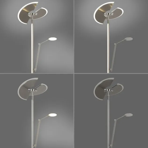 Neuhaus PURE® Led Deckenfluter / Stehleuc PURE Mutil diamond (siber farbig) Leselicht dimmbar