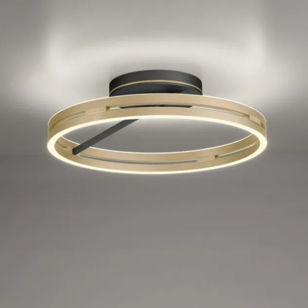 Neuhaus PURE® LED Deckenleuchte PURE Loop, black-pearl/ivory-gold, Fernbedienung