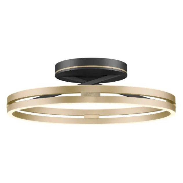 Neuhaus PURE® LED Deckenleuchte PURE Loop, black-pearl/ivory-gold, Fernbedienung