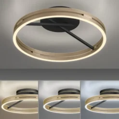 Neuhaus PURE® LED Deckenleuchte PURE Loop, black-pearl/ivory-gold, Fernbedienung
