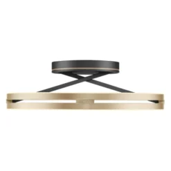 Neuhaus PURE® LED Deckenleuchte PURE Loop, black-pearl/ivory-gold, Fernbedienung