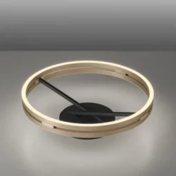 Neuhaus PURE® LED Deckenleuchte PURE Loop, black-pearl/ivory-gold, Fernbedienung