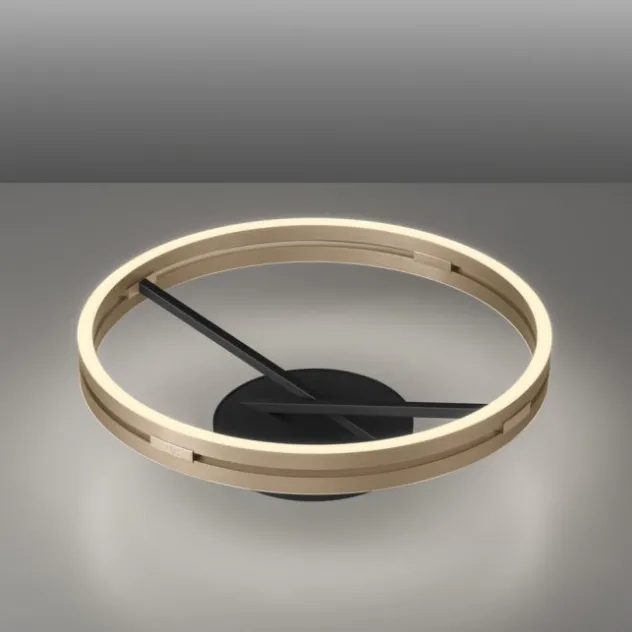 Neuhaus PURE® LED Deckenleuchte PURE Loop, black-pearl/ivory-gold, Fernbedienung