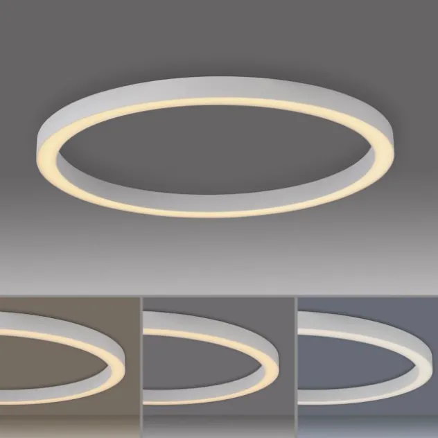 Neuhaus PURE® LED Deckenleuchte PURE Lines Round, snow, 70 cm, dimmbar, Fernbedienung