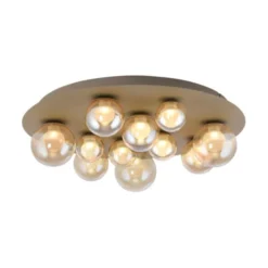 Neuhaus PURE® LED Deckenleuchte PURE Popup, bronce, dimmbar, Funk-FB, Memoryfunktion