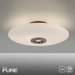 Neuhaus PURE® LED Deckenleuchte PURE Vitrum, dark-metal brown, dimmbar