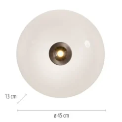 Neuhaus PURE® LED Deckenleuchte PURE Vitrum, dark-metal brown, dimmbar