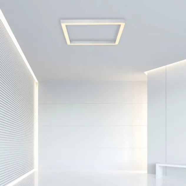 Neuhaus PURE® LED Deckenleuchte PURE Lines Square diamond (alu) 55x55cm dimmbar