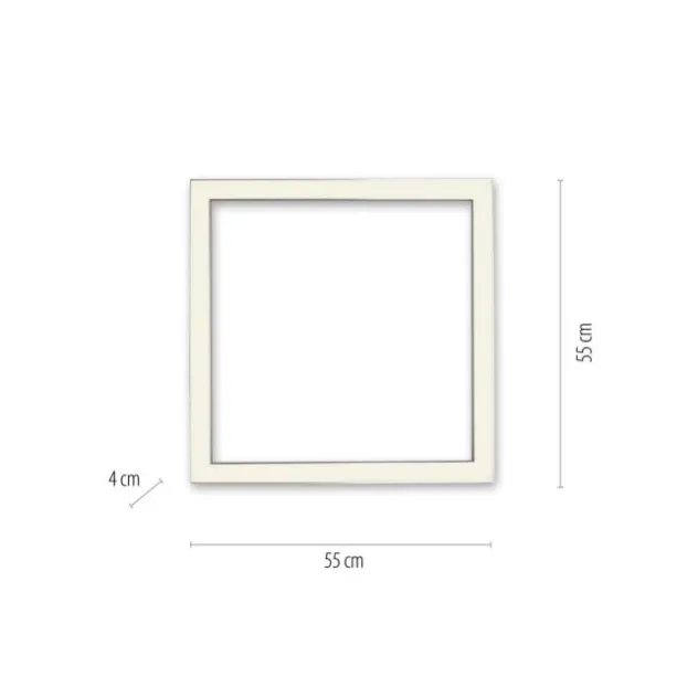 Neuhaus PURE® LED Deckenleuchte PURE Lines Square diamond (alu) 55x55cm dimmbar