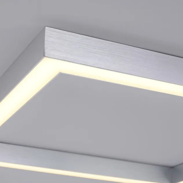 Neuhaus PURE® LED Deckenleuchte PURE Lines Square diamond (alu) 55x55cm dimmbar