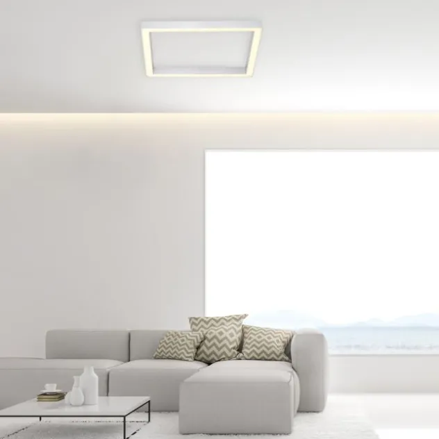 Neuhaus PURE® LED Deckenleuchte PURE Lines Square diamond (alu) 55x55cm dimmbar