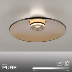 Neuhaus PURE® LED Deckenleuchte Pure Moon, bronce, Amberfarben, dimmbar