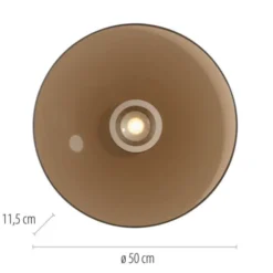 Neuhaus PURE® LED Deckenleuchte Pure Moon, bronce, Amberfarben, dimmbar