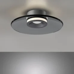 Neuhaus PURE® LED Deckenleuchte PURE Moon, platin (grau), dimmbar