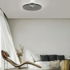 Neuhaus PURE® LED Deckenleuchte PURE Moon, platin (grau), dimmbar